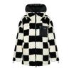 YAYA Women's Plaid Faux Lambswool Down Jacket
