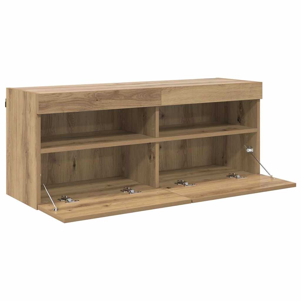 TV Wall Cabinet Artisan Oak 100 x 30 x 40 cm Particleboard
