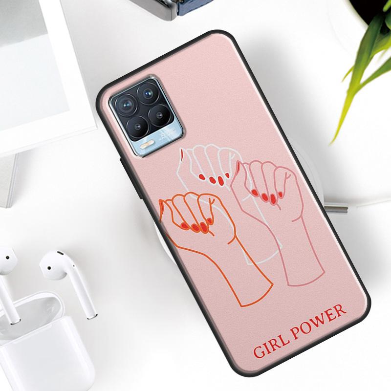 Hand Holding Moon Finger Heart Case For Realme 15 11 12 13 14 Pro Plus C53 C55 C51 C25 C63 C61 C65 C67 C71 C75 GT6 GT7 Pro