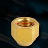 Copper Screw Cap Air Conditioner External Unit Valve Cap Conditioner Shut-off Valve Cap 9.8/ 11/ 15/ 17/21/ 24.5mm Threaded Plug