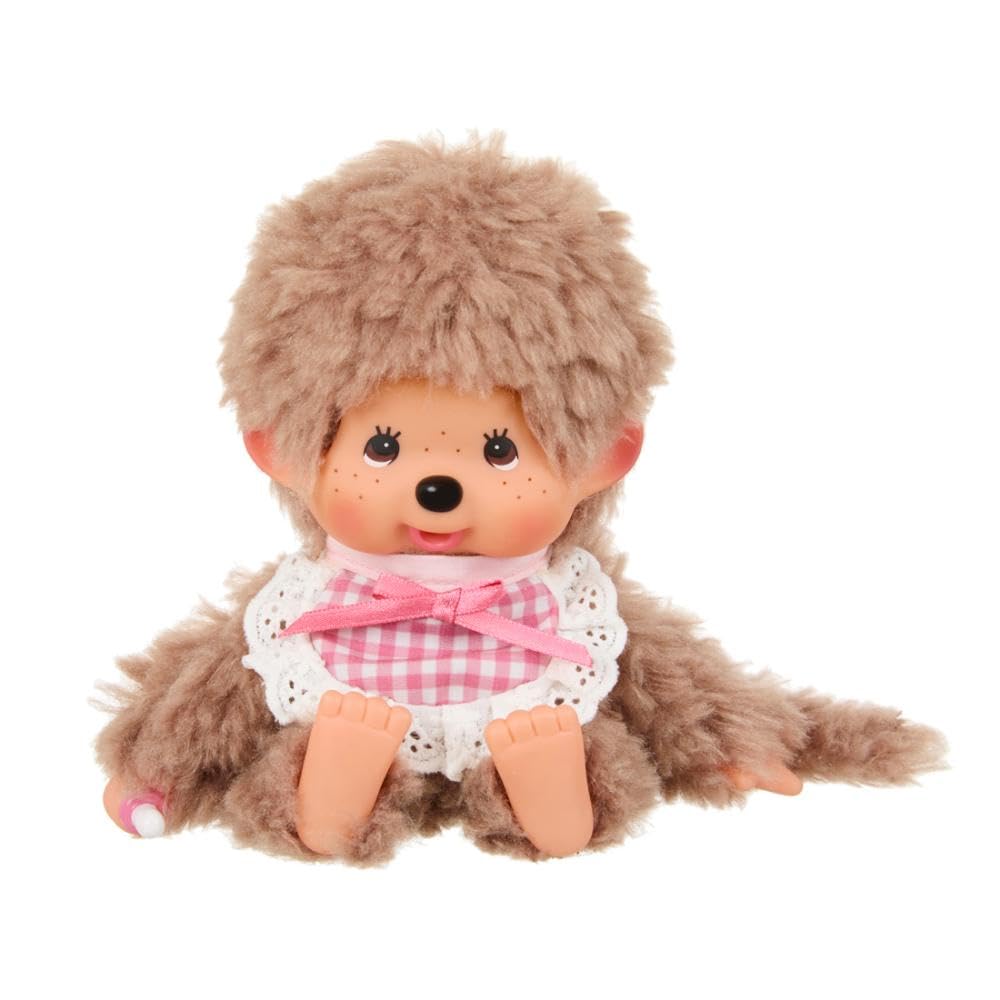 Sekiguchi Fluffy Sweet Brown Monchhichi Pink 201297