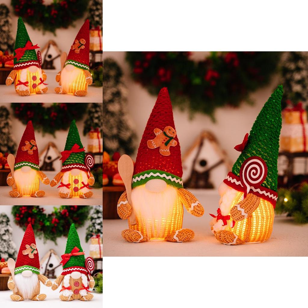 Adorable Gingerbread Man Decoration With Lighted Features For Christmas Festivities
