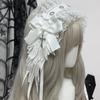 Steampunk Y2K Wing Headwear Bow Headband Lolita Gothic Dark Angel Headwear and Hair Accessories