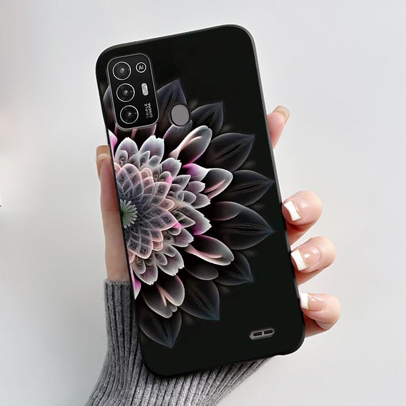 Чехол для ZTE Blade A52 Чехол для ZTE BladeA52 Задняя крышка Силиконовый Мягкий Черный ТПУ Роскошный Дракон Милый Крутой Мальчики Девочки Бампер Накладка на Телефон