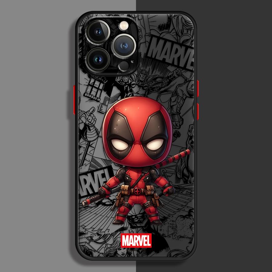 Чехол для iPhone 17 Pro Max 7 8 SE 16 Plus 13 Mini 14 12 11 15 17e Air XS XR Задняя крышка телефона Дэдпул И Росомаха