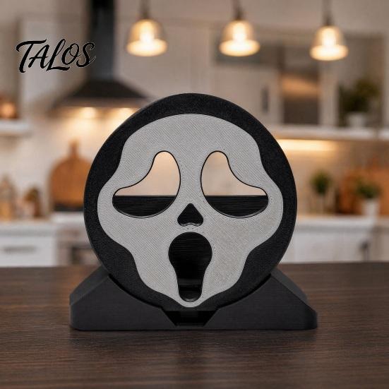 Держатель для губок Talos Ghost, Круглая подставка для хранения, 3D-печать, С дренажным дизайном, Прочный органайзер для кухонной раковины