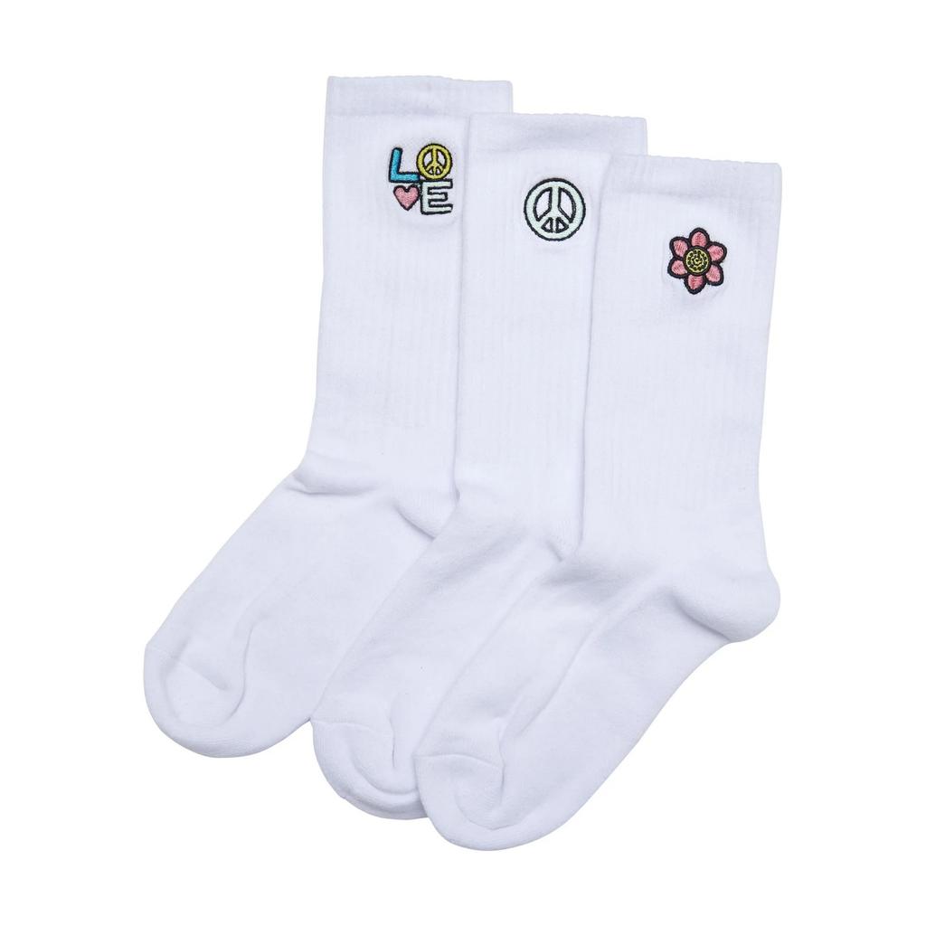 Urban Classics Unisex Adult Peace Symbol Socks (Pack of 3)