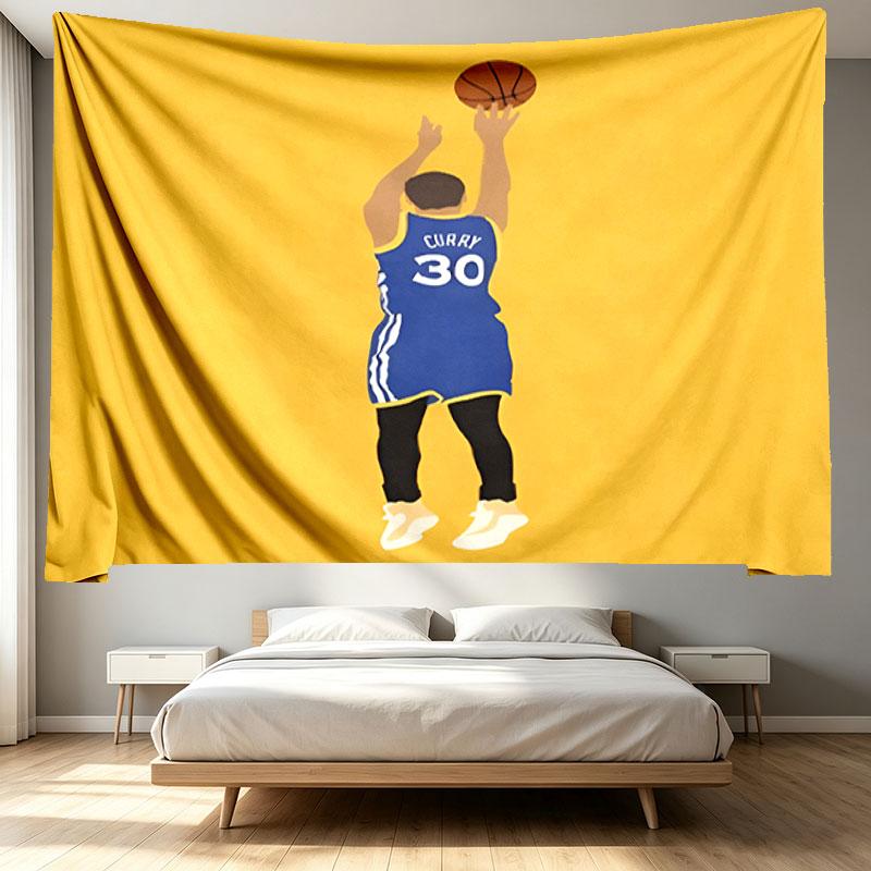 SLAM DUNK Print Tapestry - Portable Wall Decor Cloth, for Home, Dorm, Travel, Bedroom, Living Room - Ideal Birthday Housewarming Gift