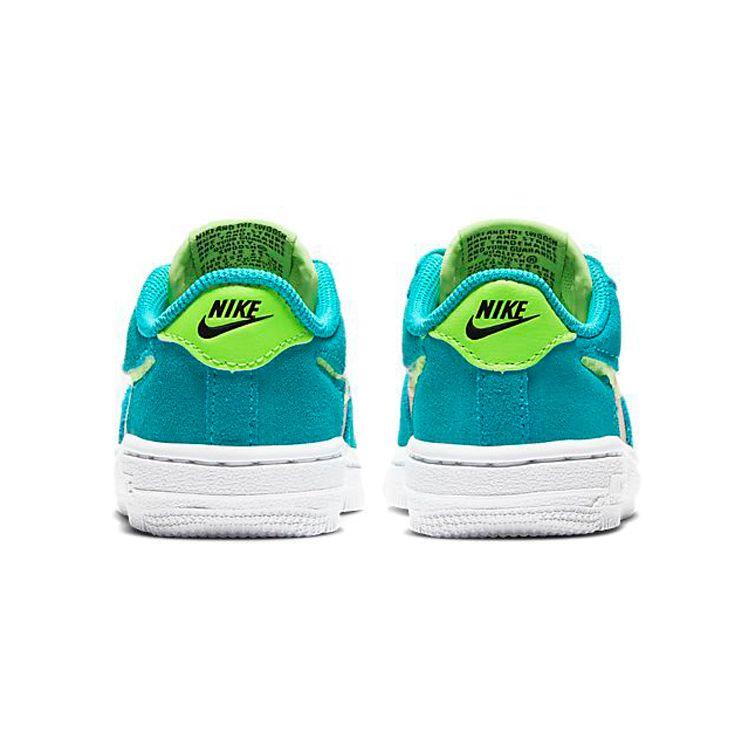 Nike Детские кроссовки Air Force 1 LV8 TD Oracle Aqua Blue Ghost-Green Washed Coral CJ4112-300