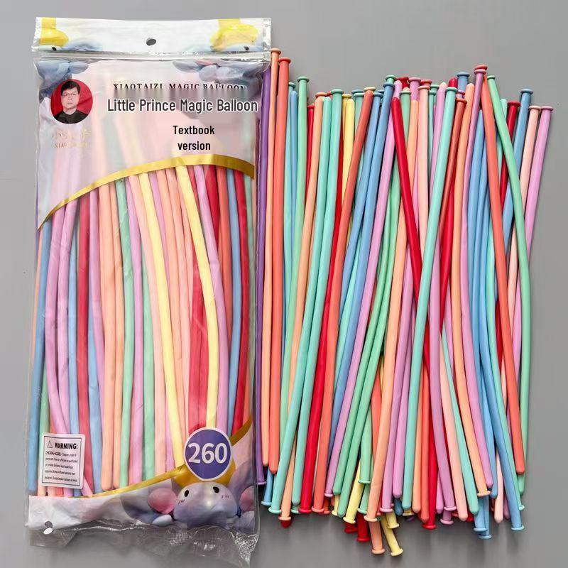 260 Нетоксичных Длинных Воздушных Шаров Макарон для Детей - Магический Клоун Моделирование