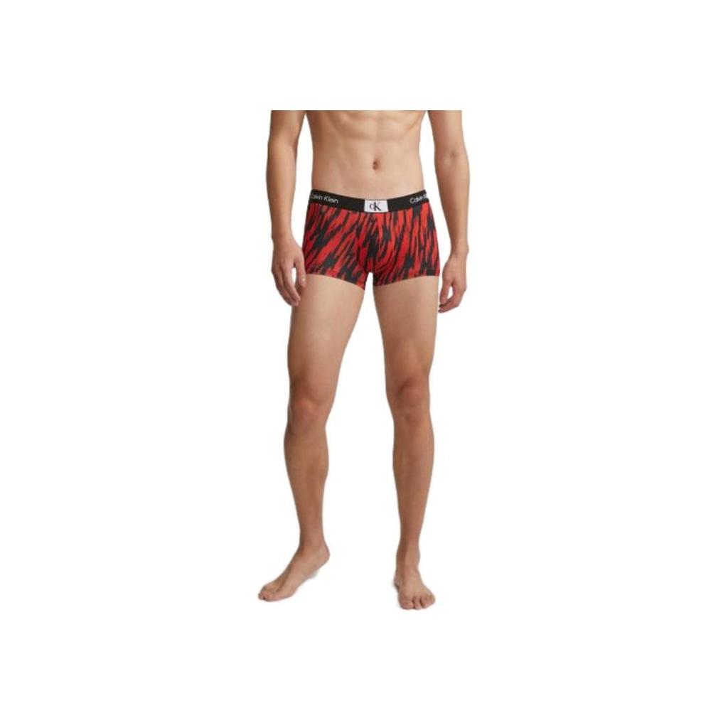 Calvin Klein CK96 Series Logo Embroidered Print Boxer Shorts Men Bottoms Crimson NB3406-641