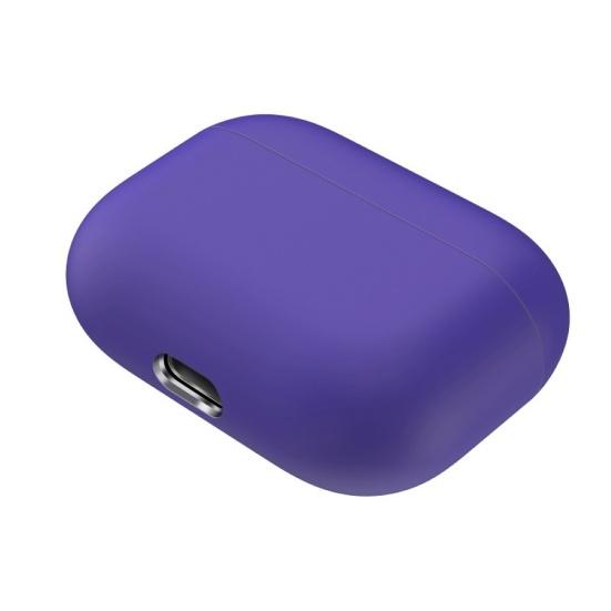 Противоударный силиконовый однотонный защитный чехол для Air Pods Pro