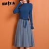 Jumper Skirt Women's Autumn and Winter Inner Bottoming Temperament Long Section Autumn Knitted Dresses