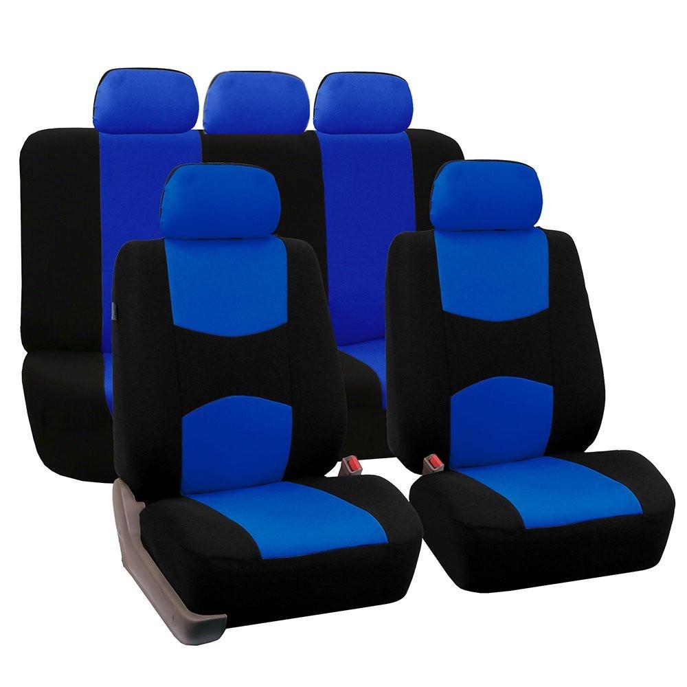9Pcs Car Seat Covers Full Set Universal Breathable Fabric For Car Interior Accessories for Trucks and SUV