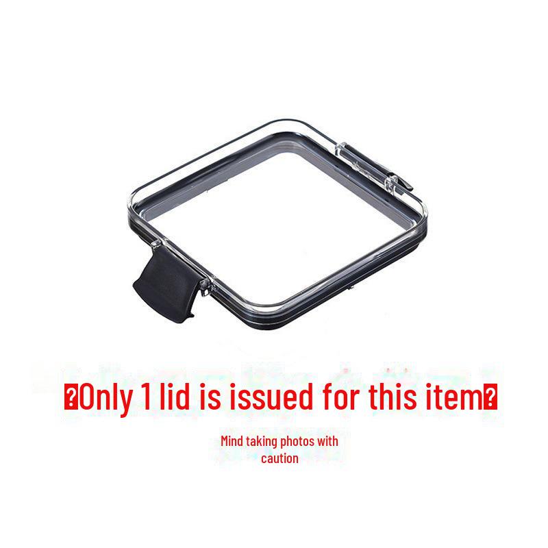 Утолщенная квадратная прозрачная банка для хранения зерна и круп