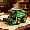 Кружка для кофе в виде трактора ручной работы 11 унций Кружка в форме полуприцепа Винтажные кружки с сельскохозяйственной техникой Креативный подарок для любителей фермы и грузовиков
