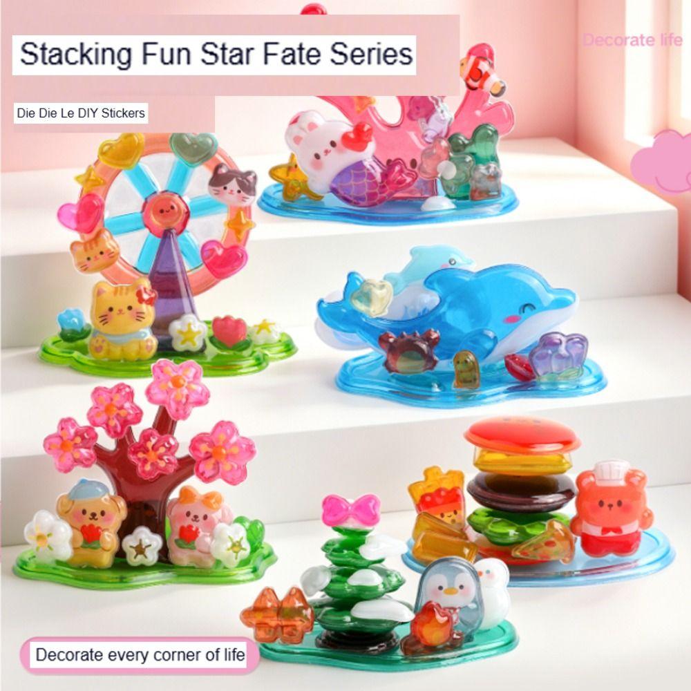 DIY 3D Embossed Stickers Handmade Ornament Kids Reward Stickers Scrapbooking