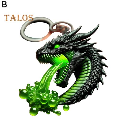 Акриловый брелок-подвеска в форме 3D дракона для детей и взрослых, сумка, чемодан, телефон, многофункциональное подвесное украшение