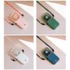 Necklace Fan Mini Wearable Fans Foldable Hanging Fan USB Rechargeable 3 Speed Fan with Phone Holder
