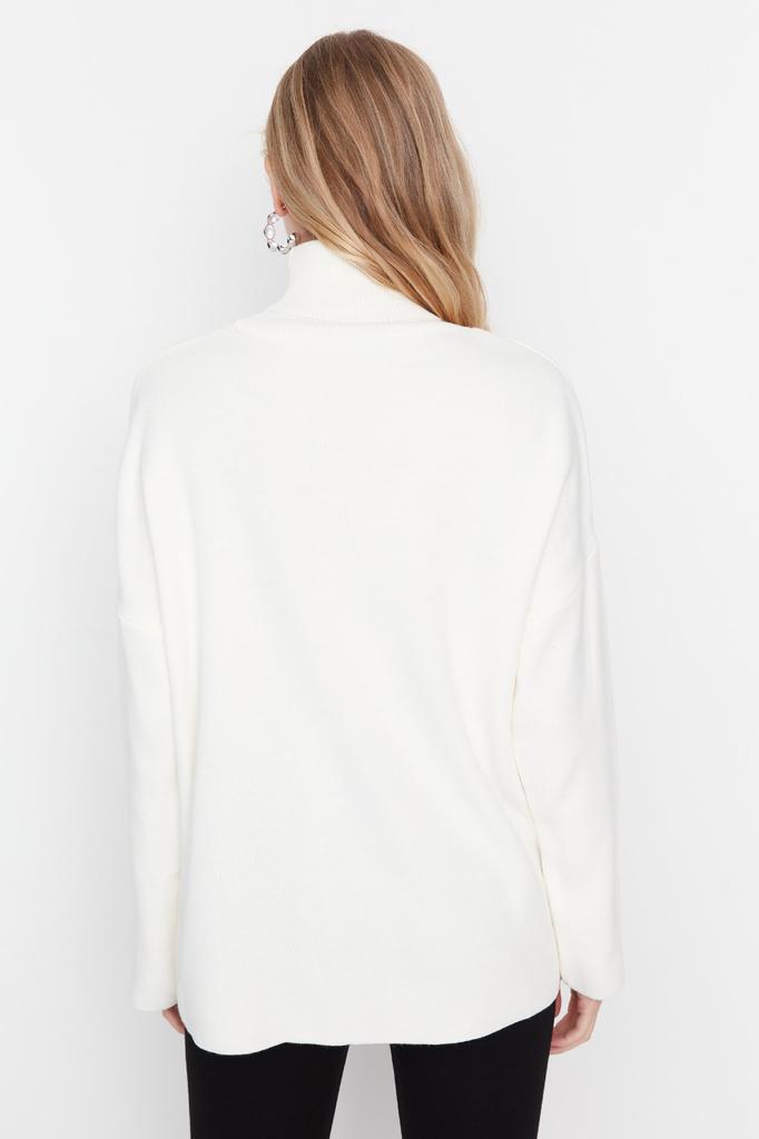 Женский модный новый свитер, черный широкий базовый трикотажный свитер