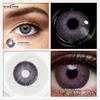 Eyeshare 2pcs Color Contact Lenses for Eyes YUCCA Blue Green Colored Lenses Yearly Cosmetic Contact Lens for Eyes Beauty Makeup