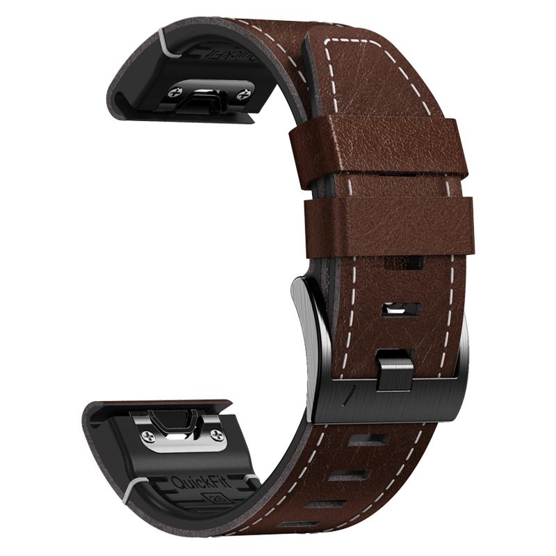22 26 мм Силиконовый кожаный ремешок для Garmin Enduro 3 2 Быстросъемный ремешок для часов для Fenix8 Pro 7X 6 5X Plus Tactix8 Спортивный браслет