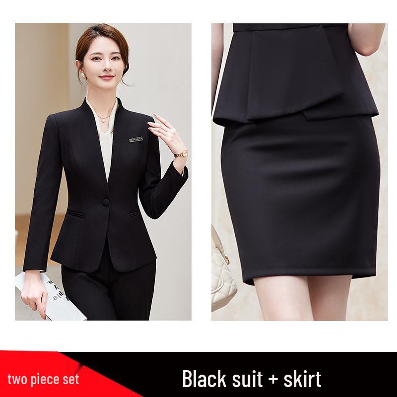 Women's Autumn 2025 Goddess Style Long Sleeve Suit Jacket for Professional Workplace and Interviews