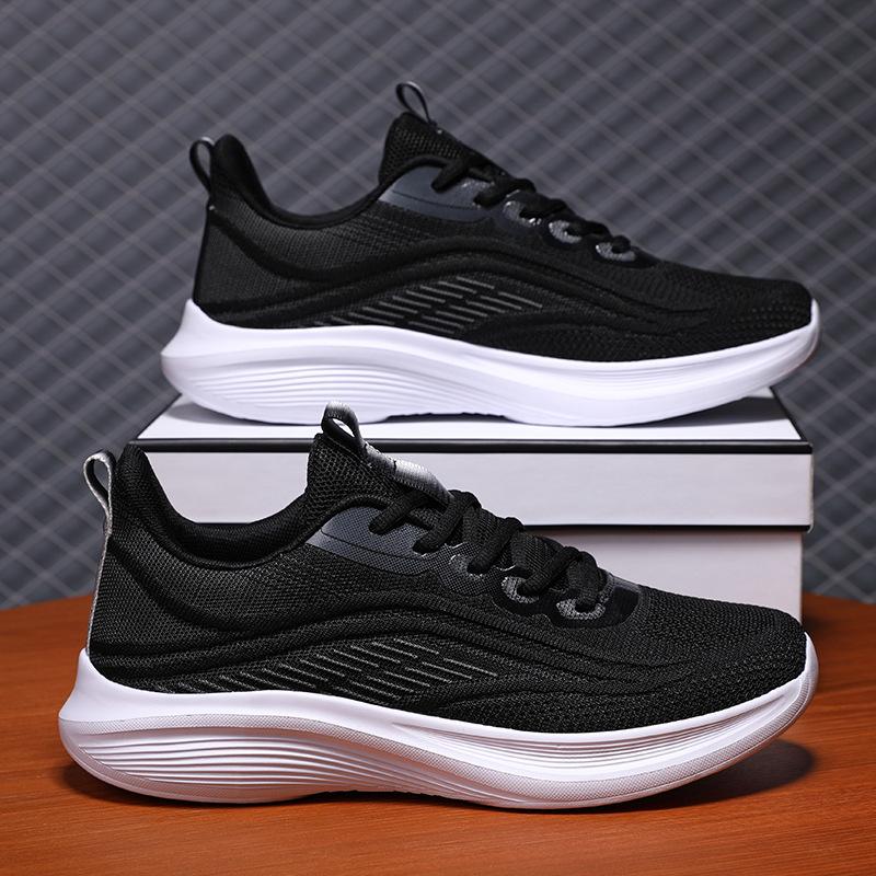 Summer new mesh soft-soled casual shoes fly-woven single-mesh breathable and lightweight running sports shoes