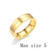 Women Men AAA CZ Love Cubic Zirconia 18K Gold Plated Stainless Steel Wedding Band Ring