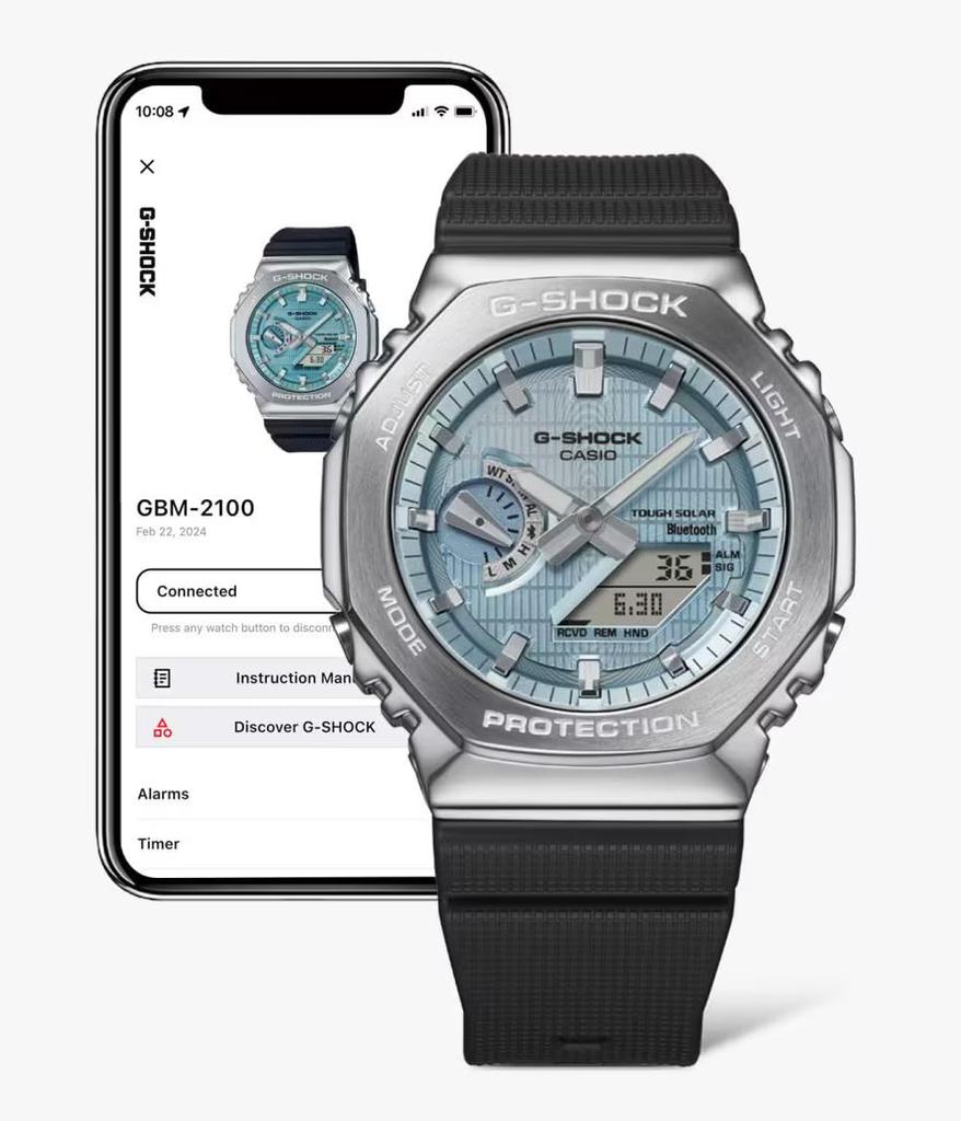 Часы черные [Casio] G-Shock GBM-2100A-1A2ER