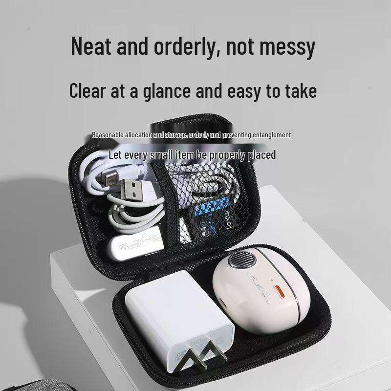 Multifunctional Cable Organizer: USB Flash Drive, Earphone, Charger, Dustproof Storage Case