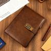 Brown Journal with Lock Large Binder Notebook Lockable Lock Diary Women