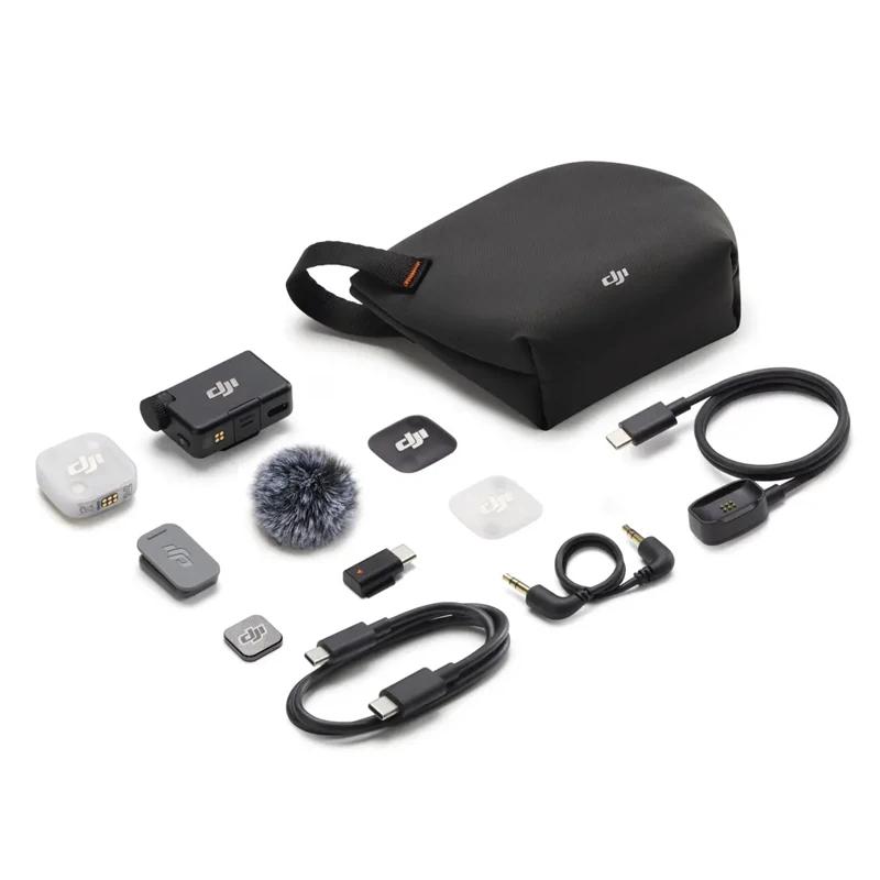 DJI Mic Mini 2 Mini Wireless Microphone High-Quality Audio Automatic Limiting to Prevent Audio Clipping 48-Hour Operating Time