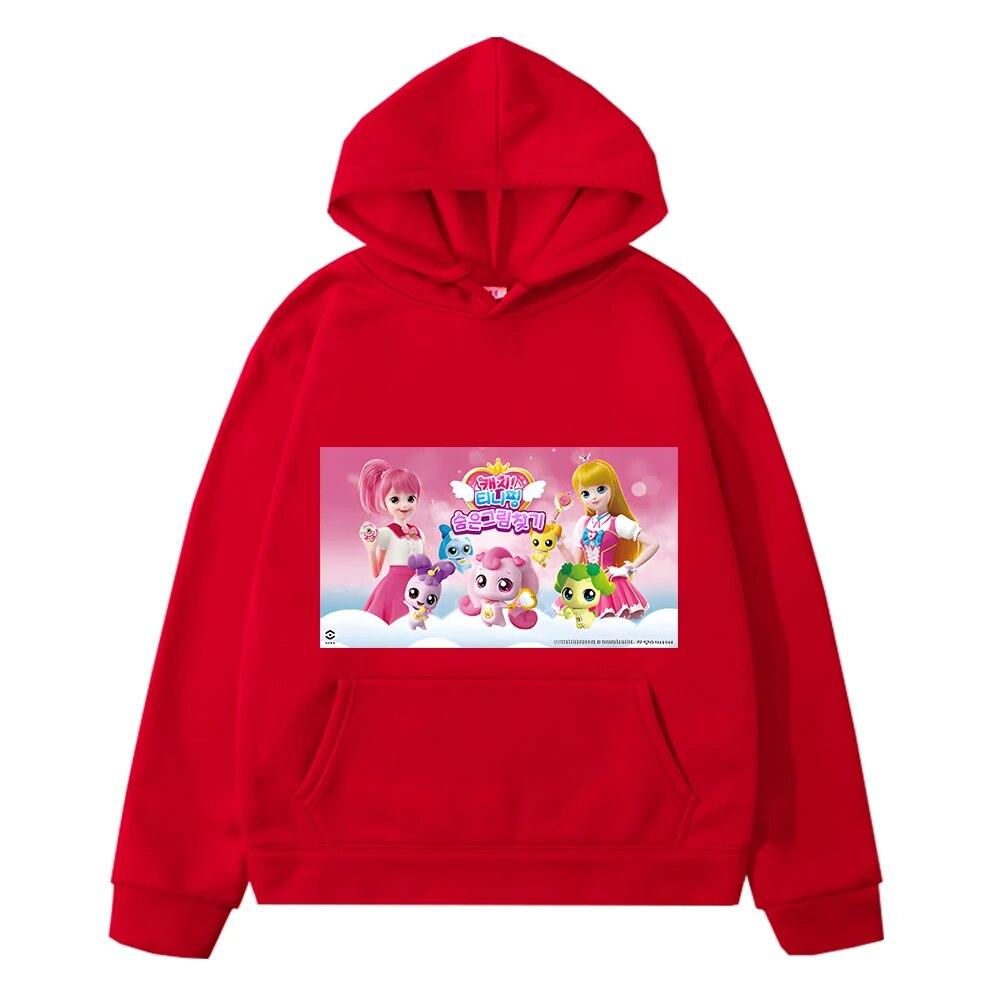 Tini Ping Hoodies Boys Clothes Autumn Sweatshirt Y2k Sudadera Casual Anime Hoodie Tini Ping Pullover Fleece Jacket Kids Clothes Girls