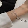 Star Charm Bracelet for Women Simple Double Layer Link Chian Bracelet Summer Jewelry 2022 New