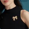 Bow Zircon Brooch Girls Collar Anti Light Button Fashion Pin Clothes Jewelry Accessories for Women Corsage Birthday Gifts