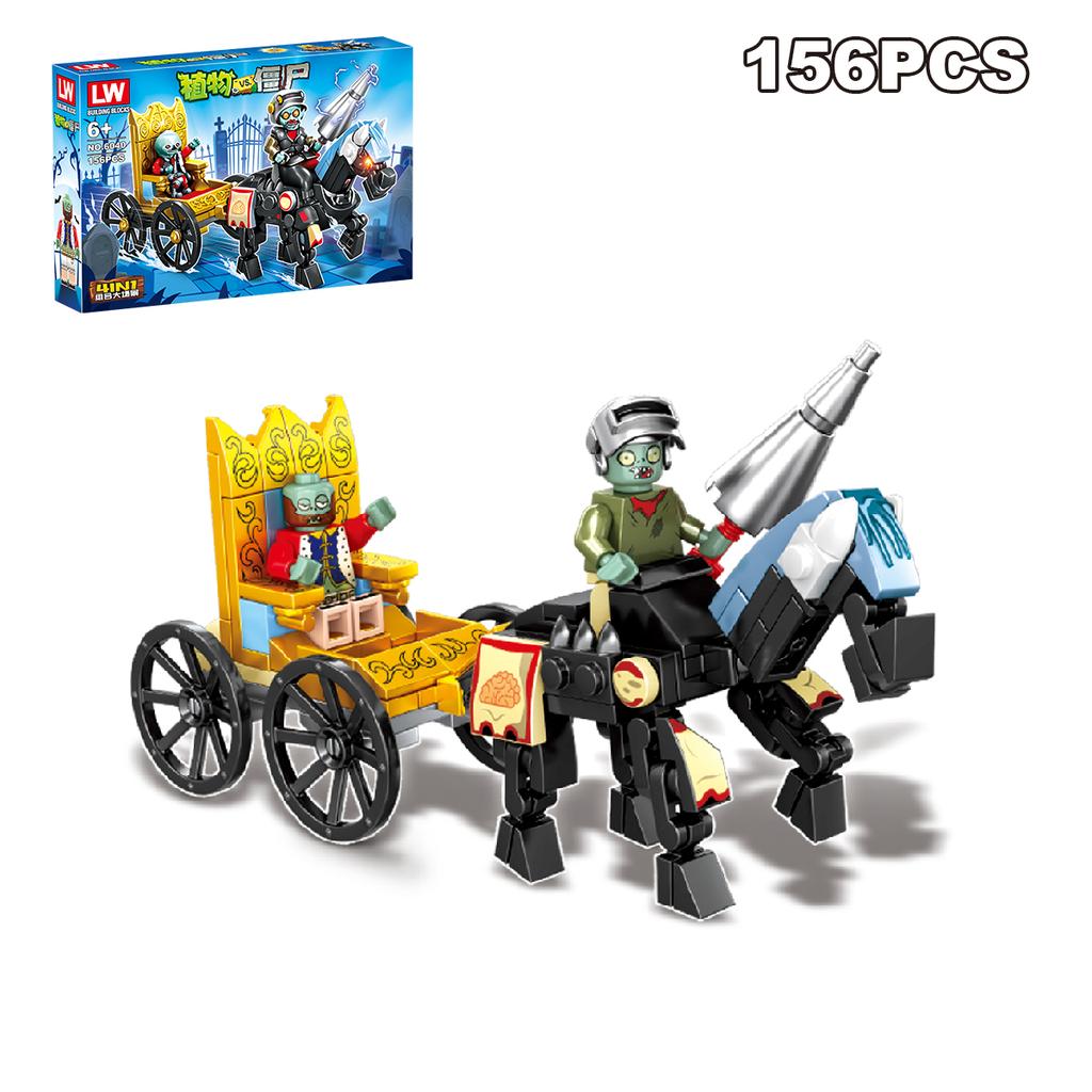 Нетоксичные Новые Растения против Зомби 3 Pvz Игрушки Строительные Блоки Полный Набор Подарок Для Детей В Коробке Детские Куклы Фигурка Строительная Модель