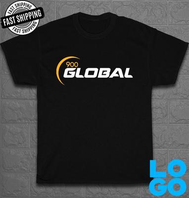 Новая футболка 900 Global Bowling Логотип Американская Забавная Футболка Сделано в США Размер от S до 5XL