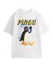 Белая футболка с коротким рукавом Pingu White Wave Унисекс
