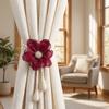 Romantic Flower Window Tiebacks Exquisite Curtain Straps Clips Curtain Tape  Wedding
