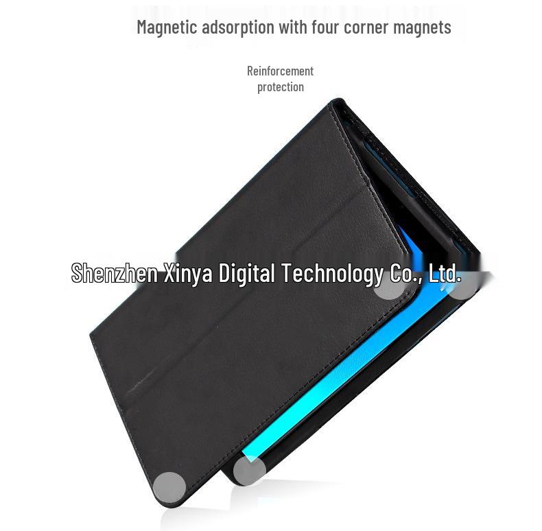 Защитный кожаный чехол для Blackview Tab6 8" с подставкой для руки и подставкой, узор "личи", складная конструкция для TAB5.