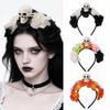 Halloween Decor Halloween Hair Hoop Simulation Flower Gothic Flower Hairband  Girls/Children