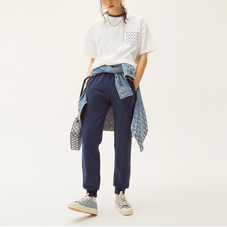 New MLB Old Flower T Shirts Unisex White 31TSM3131-50W