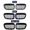 2PCS Car Front Kidney Grill Glossy Black Replacement For BMW X3 F25 2010 2011 2012 2013 Racing Grills Car Styling Accessories