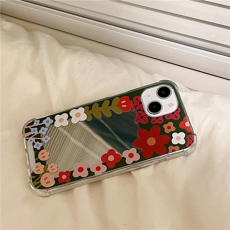 Чехол Zhitai для iPhone 14 Pro/16 и Huawei P60/Honor 90 Flower Mirror