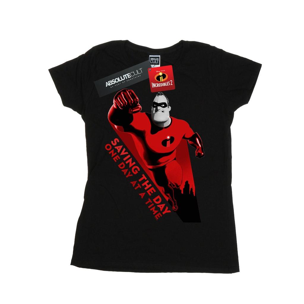 Disney Womens/Ladies The Incredibles Saving The Day Cotton T-Shirt