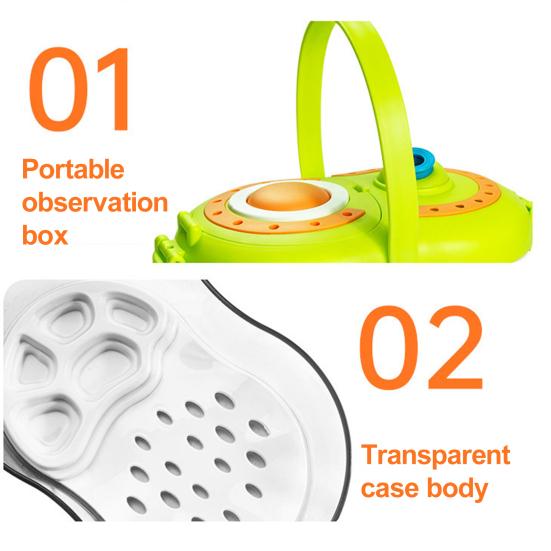 1 Set Insect Catcher Kit with LED Light Magnifying Glass Net Critter Keeper Multifunctional Insect Breeding Warehouse Outdoor Explorer Kit