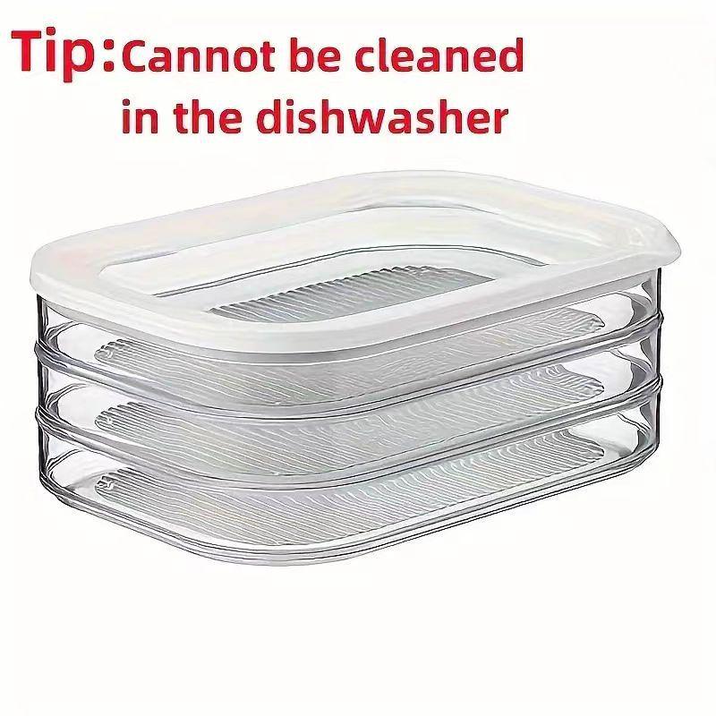 Прозрачный контейнер для хранения мяса и бекона в холодильнике и морозильной камере