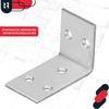KOTARBAU® Carpenter's Angle Construction Connector Stainless Steel Galvanized 30 X 45 X 25 MM Set of 50 PCS