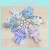 Rabbit Plush Cartoon Keychain Toy Animal Keyring Stuffed Doll For Gift Kids